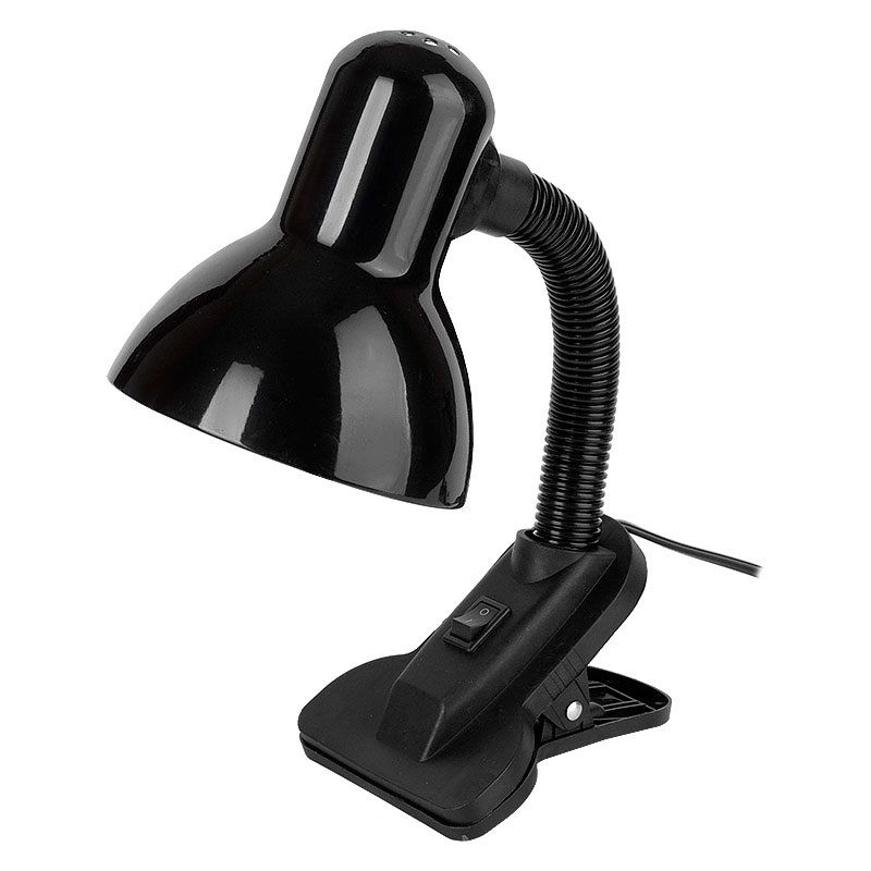 Лампа настольная General GTL-022-60-220 на прищепке, h=300мм,черный,