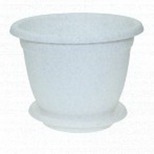 Горшок д/цв. "Борнео" 12,7л. d340мм. (мрамор) с подд. ПЦ42034