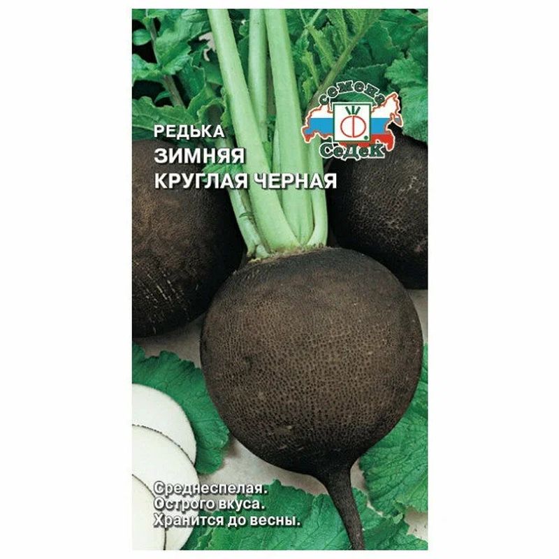 Редька ЗИМНЯЯ КРУГЛАЯ черная 1,0г. (СеДек)