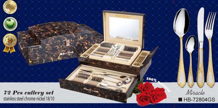 Набор столов.прибор. НВ-72804GS Miracle 72пр.