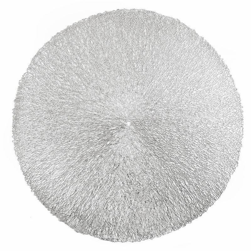 Салфетка сервировочная 9903312-2 "Ajoure" d=38см серебро ЕНС