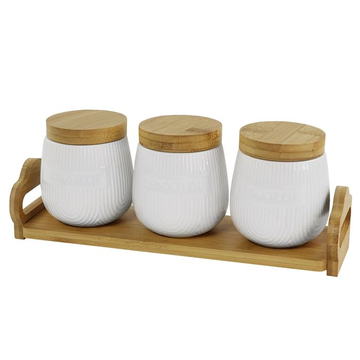 Набор банок 140-073 BAMBOO (3шт.*0,32л.) на подставке (подар.уп.)