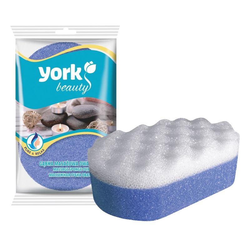 Губка д/душа массажная (овал.) YORK 1101