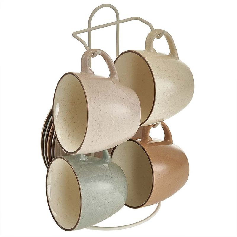 Чайный сервиз Ф11-058К/8 "Elegant" (8пр.) на мет. подставке  Дел.