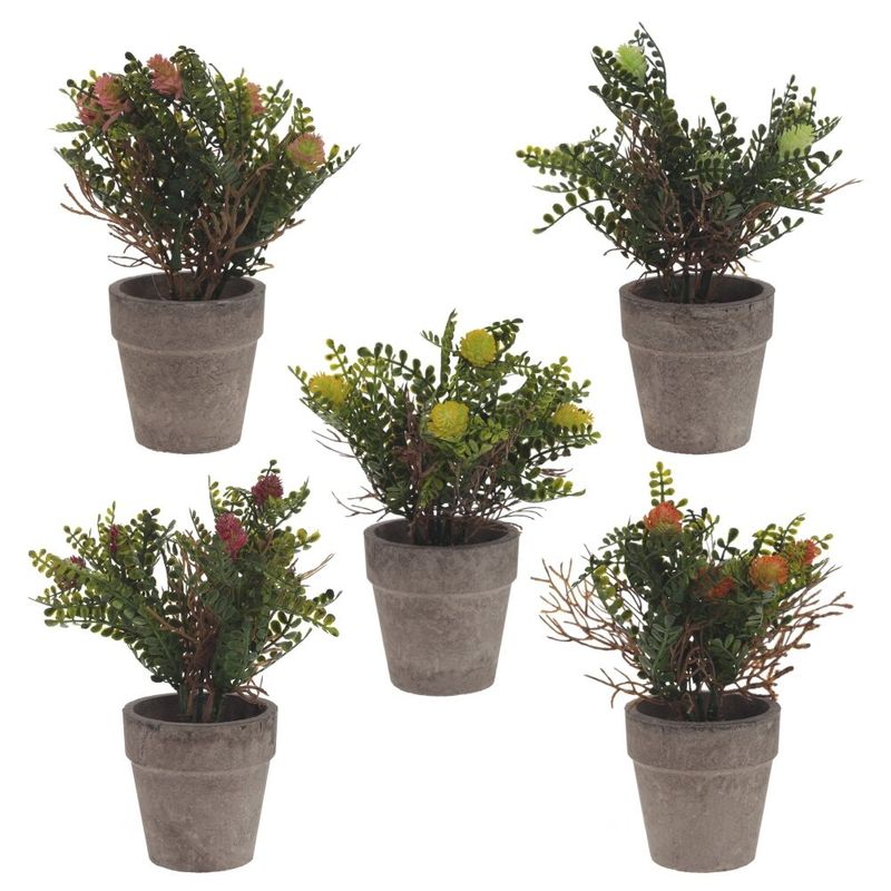 Цветок искусственный 797775_5 в горшке h=18см. (Р)