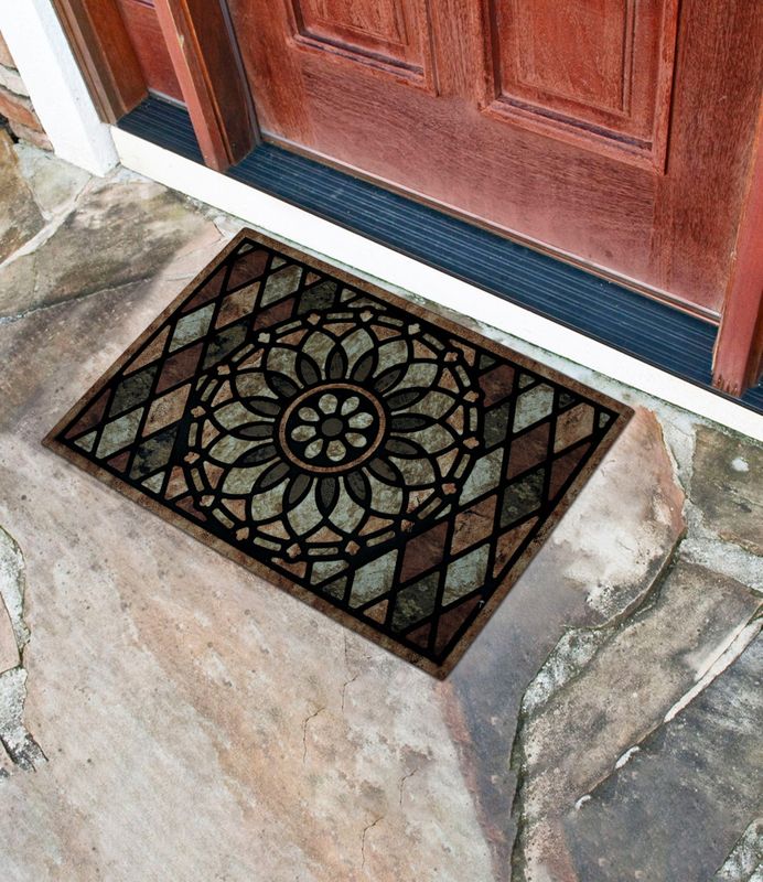 Коврик напольный 58*88см. Виндзор 6712-08 11399 флок. М.