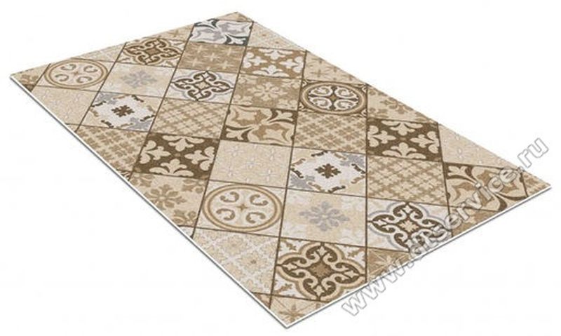 Коврик напольный  SH Icarpet PRINT 40*60 "Плитка Карфаген" влаговп. 842551 Ш