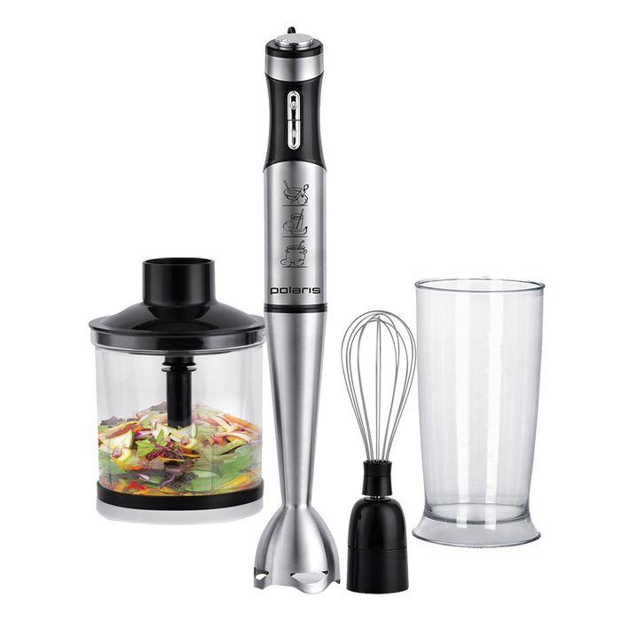 Блендер POLARIS РНВ 0757А (750Вт. 8скор. миксер, измельчит.)