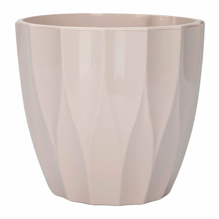 Кашпо ФЛЮТЕ 4,5л. со вставкой 1528 (бисквит) ДП