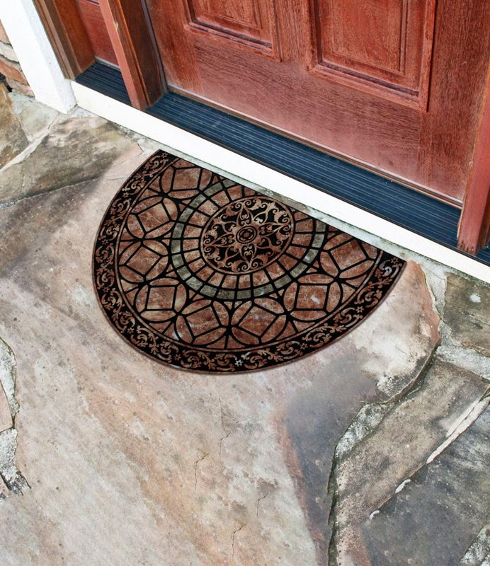 Коврик напольный 58*88см. Готика 6702-05 11401 флок. М.