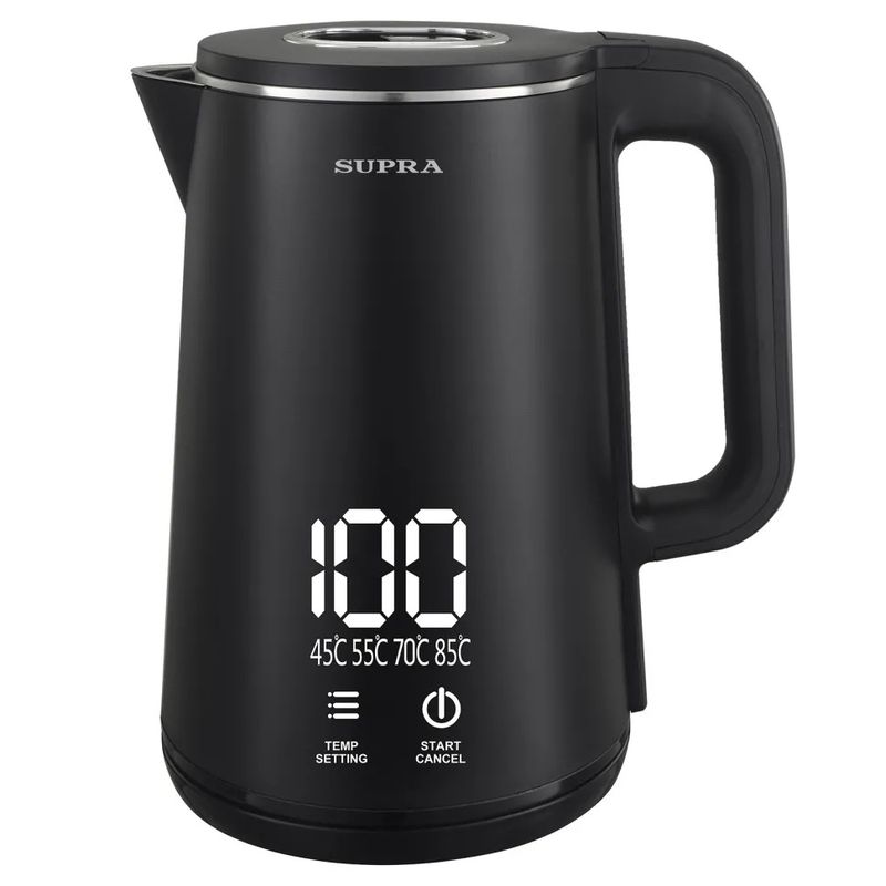 Чайник эл. SUPRA KES-1888DP 2,2кВт. 2,0л. двойные стенки (нерж./пластик)  диск