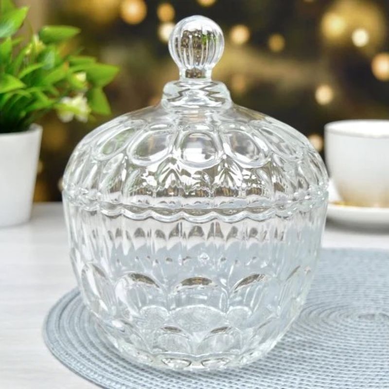 Ваза 26974 с крышкой (большая) Глория