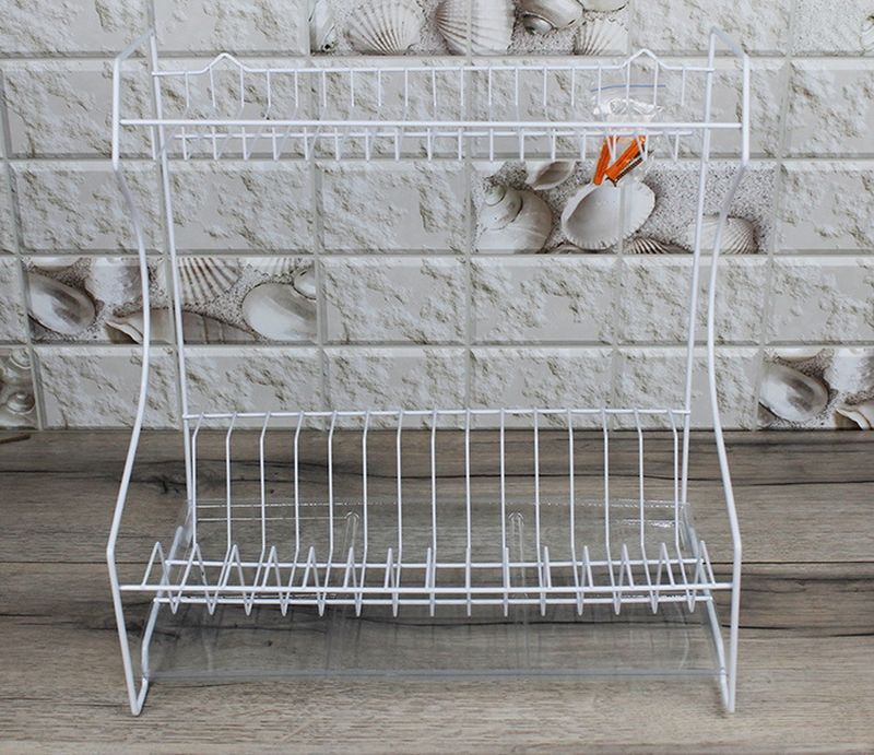 Сушилка д/посуды СНП-ЦББ/1П (398*242*375мм) с поддоном белая