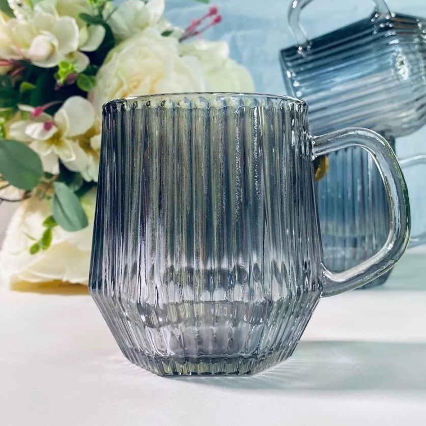 Набор кружек 589-071 (6шт. 300мл.)цв.стекло (подар. уп.)