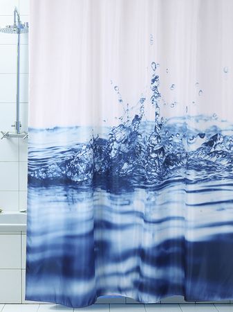 Занавес д/ван.комн. 180*200см. 5344 Капли М.