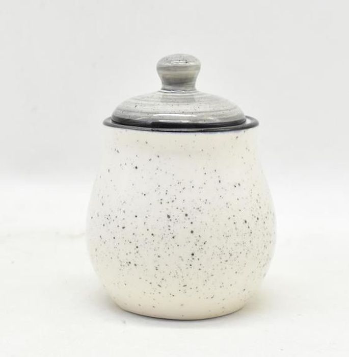 Сахарница 139-27118 "Аэрограф графитовый бриз" 270мл.  (Керама)