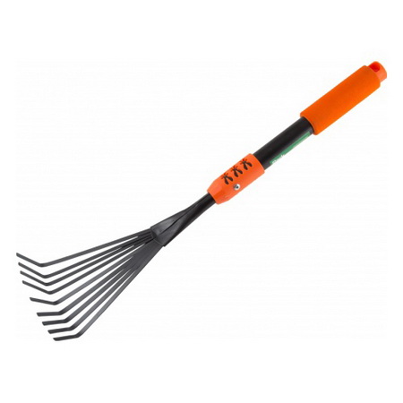 Грабли веерные мини Park HG3550-L 270226 9 зуб. (поролон. ручка) СКР