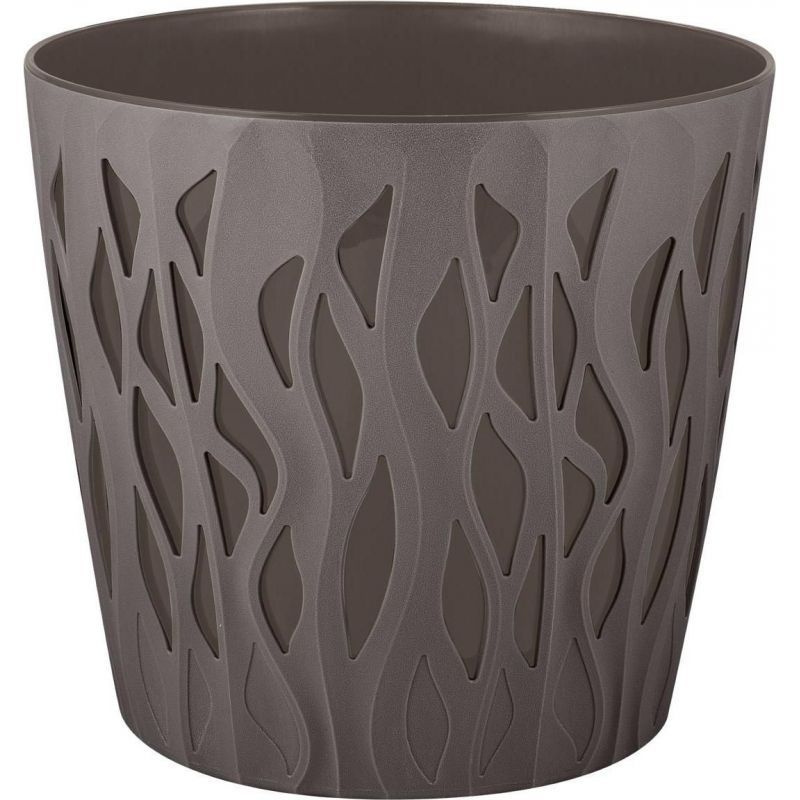 Горшок д/цв. "InGreen Winds" 20 л. d340 ПЦ6521А с дренажной вставкой 18,7л. (антрацит)