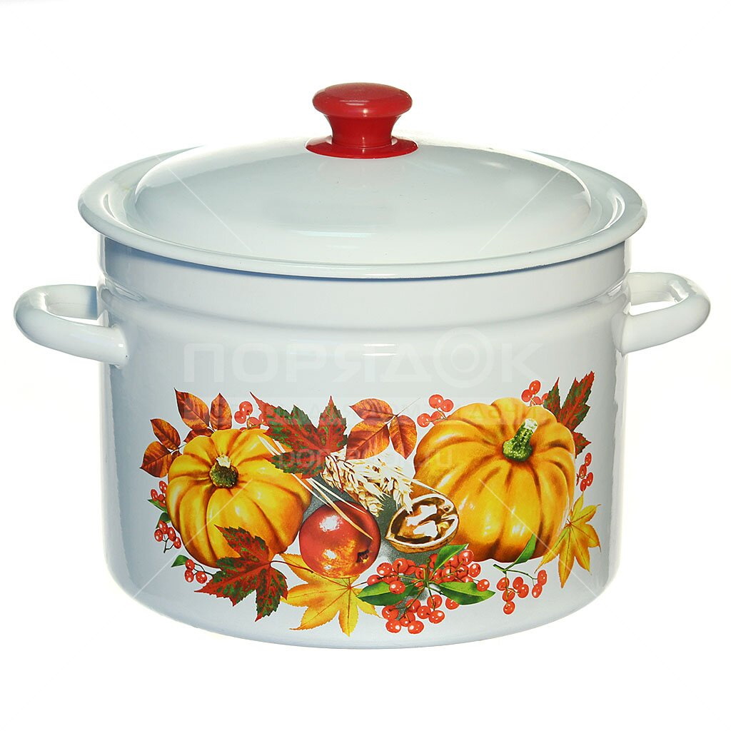 Кастрюля эмал.  9л. 41804-212/6 Керчь