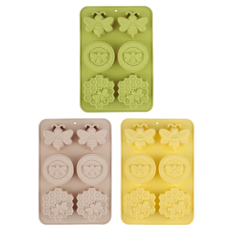 Форма д/выпечки силикон. 856-212 "Медовая" (6 ячеек) 25,5*17,5*3см. VETTA