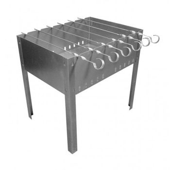 Мангал 400х250х140мм. 0,5мм. СП0003 (5 шампуров) Н-Н