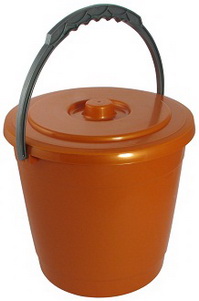 Ведро  5л. пл. с крышк. "Колор" С402К Мар.