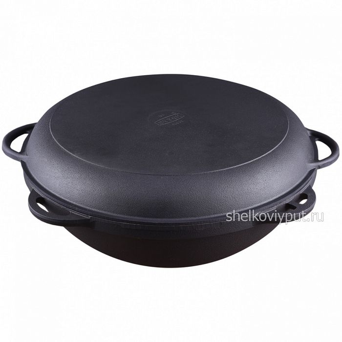 Казан чуг.  8л. с крышкой-сковородой KVC8 Укр