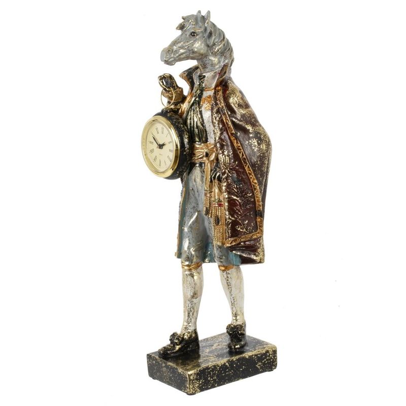 Фигурка "Лошадь" 825431 (11,5*11*36см.)с часами Р