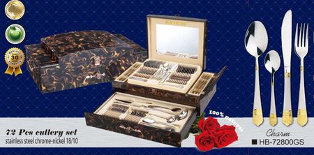 Набор столов.прибор. НВ-72800GS Charm 72пр.