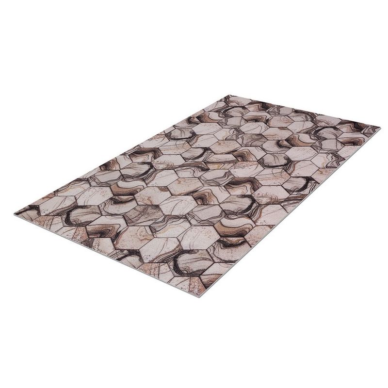 Коврик напольный  SH Icarpet PRINT 40*60 "Мрамор" влаговп. 841059 (бежево-коричневый) Ш