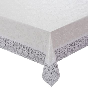 Скатерть MEIWA FPLUS- DAMASK AZ WH 152*228см. (белая.) прямоуг. (6296) М Скатерть MEIWA FPLUS- DAMASK AZ WH 152*228см. (белая.) прямоуг. (6296) М