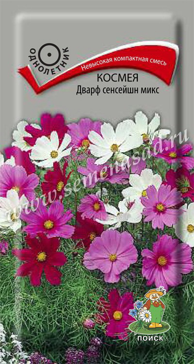 Космея ДВАРФ СЕНСЕЙШН микс 0,2гр. (Поиск)