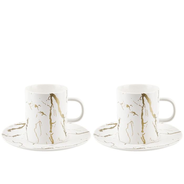 Чайный набор 0880052 "Белый мрамор" 4пр. (подар.уп.) ЕНС