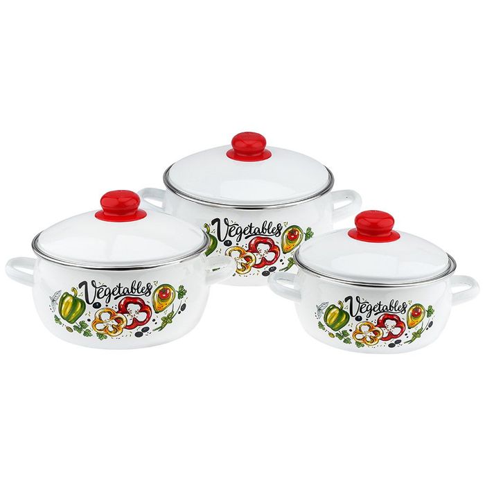 Набор "Вкус лета" 7-326/4/10-326/4 (3к: 2/3/4л.) белый Маг