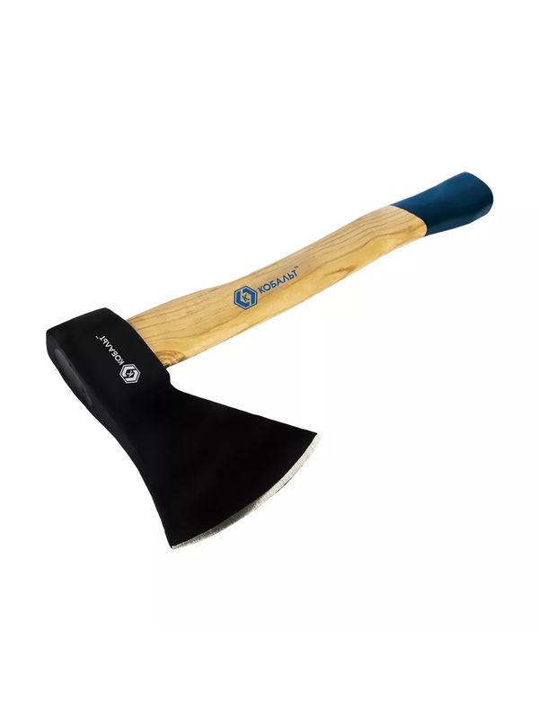 Топор 1,2кг 906-654 КОБАЛЬТ, кованый, полукруг. лезвие, дер. топорище