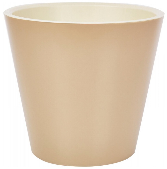 Горшок д/цв. "London" 3,3л. d190мм ПЦ6251МШОК (молочный шоколад) с кашпо