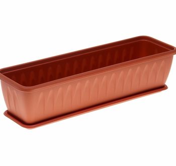 Ящик балконный АЛИЦИЯ  60см. с подд. КН3215Т (Терракот)