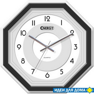 Часы настенные кварцевые ENERGY EC-12 восьмиуг. 009312 СКР.