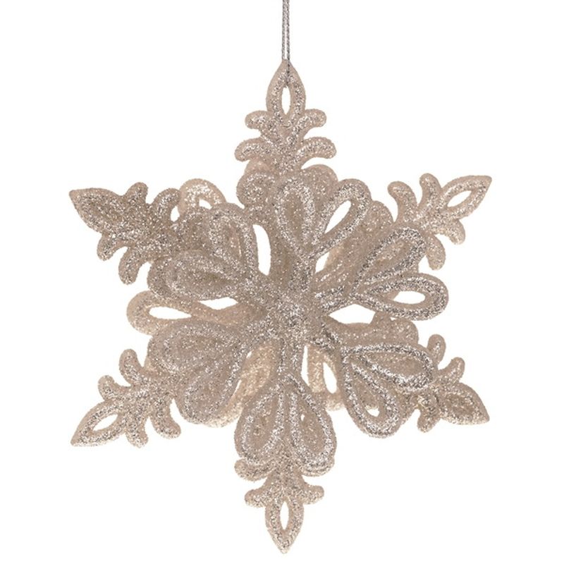 Подвесн.украш. "Снежинка" 254609 10*4*11см. Р
