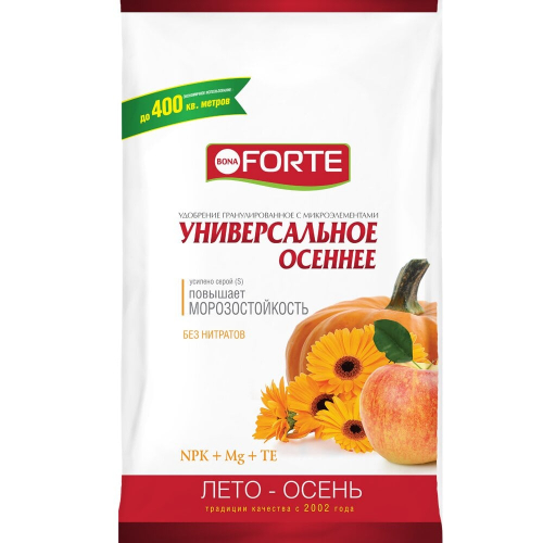 Удобрение Bona Forte УНИВЕРСАЛЬНОЕ Лето-Осень 2,5кг. BF23010151 с микроэлементами