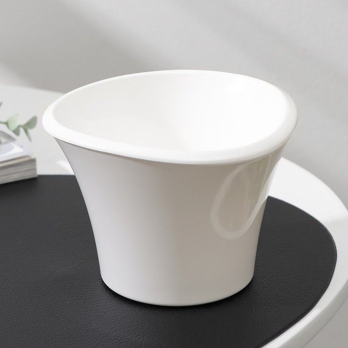 Горшок д/цв. ЛАГУНА 0,6л. со вставкой 1623 (льняной) ДП