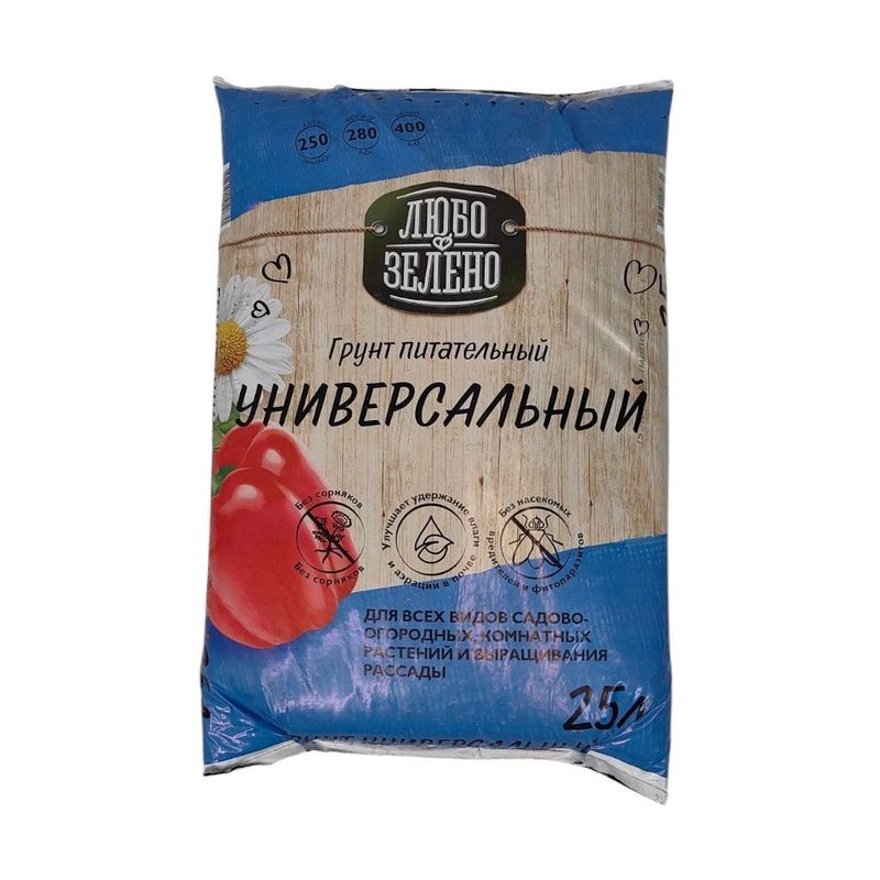 Грунт универс. ЛЮБО-ЗЕЛЕНО 25,0л. Фарт