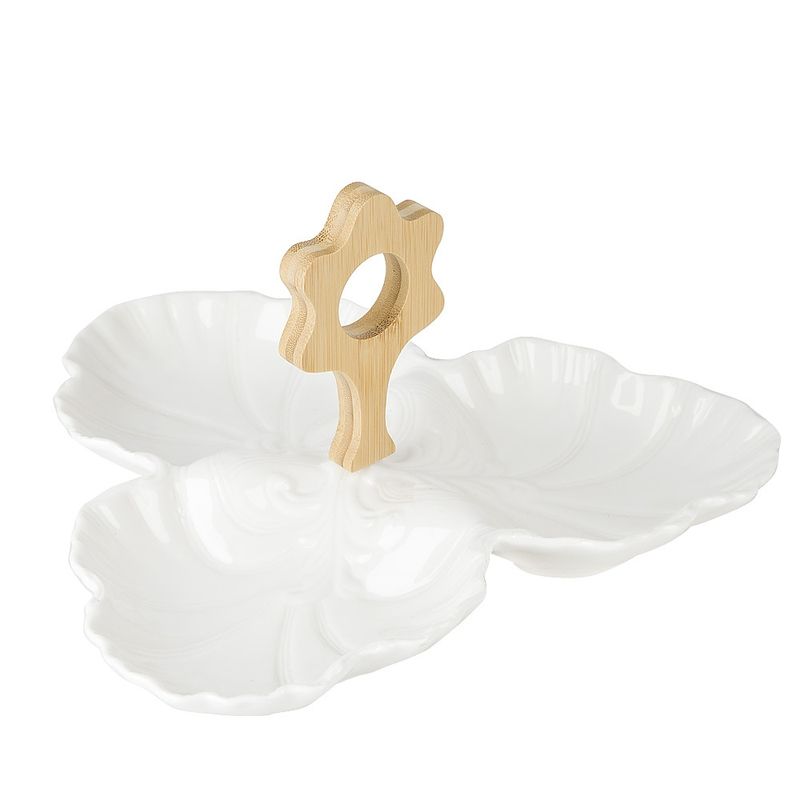 Менажница 0380036 "Naturel" 3-х секц. 23*23*13,5см (подар.уп.) ЕНС