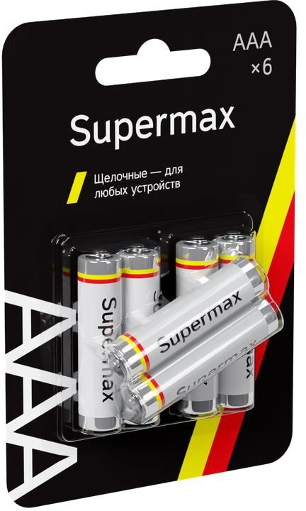 Батарейки SUPERMAX LR03 6*BL