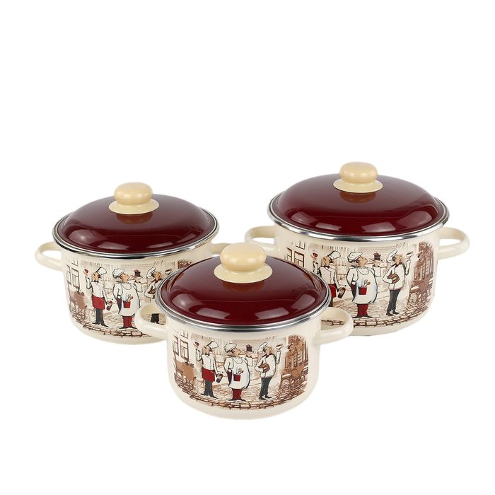 Набор №02 "Сомелье" 6КВ021М (3к.: 2/3/4л.) слон. кость. Чер