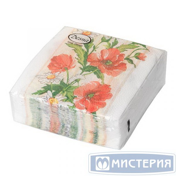 Салфетки бумажные 1сл. Design 18618 (25*25см.) 40шт. "Красно-желтые цветы" РБ Салфетки бумажные 1сл. Design 18618 (25*25см.) 40шт. "Красно-желтые цветы" РБ