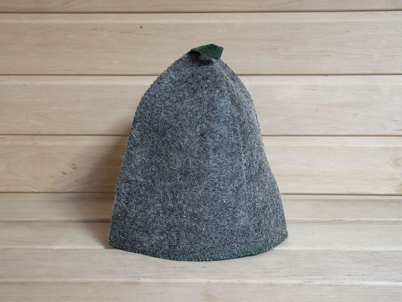 Шапка д/бани Б401 войлок серый Е