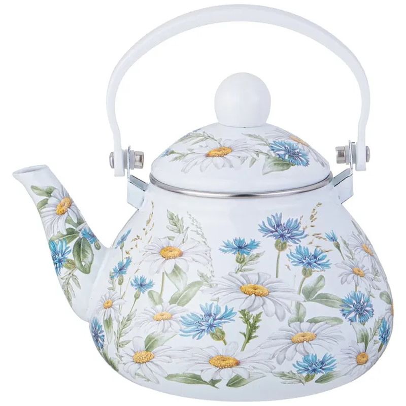 Чайник заварочный эмал. 934-635 1,3л.  ВД