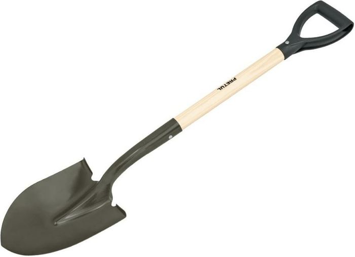 Лопата штыковая 22502 PRD-P (с черенком 100см. и ручкой)