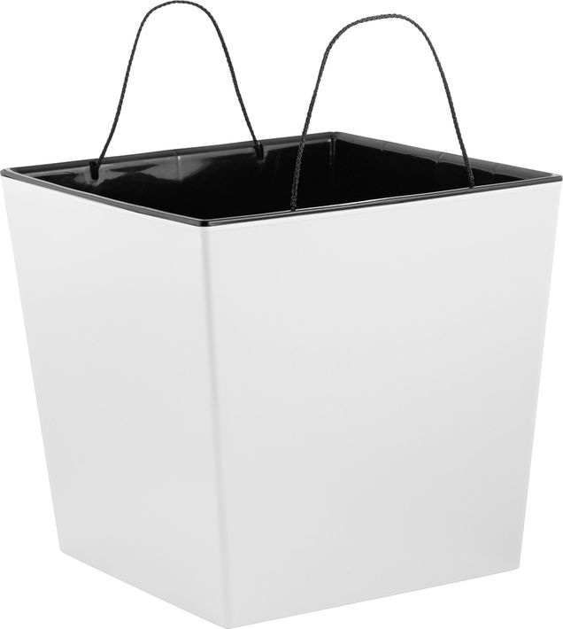 Горшок д/цв. "InGreen London CUBE"  4,2л. 177*177мм ПЦ7800БЖ (белоснежный жасмин) с дренажной вставк